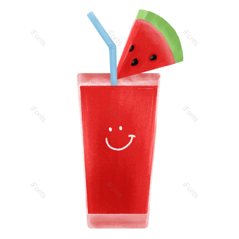 清新图片,西瓜汁元素,夏日PNG,果汁免抠素材